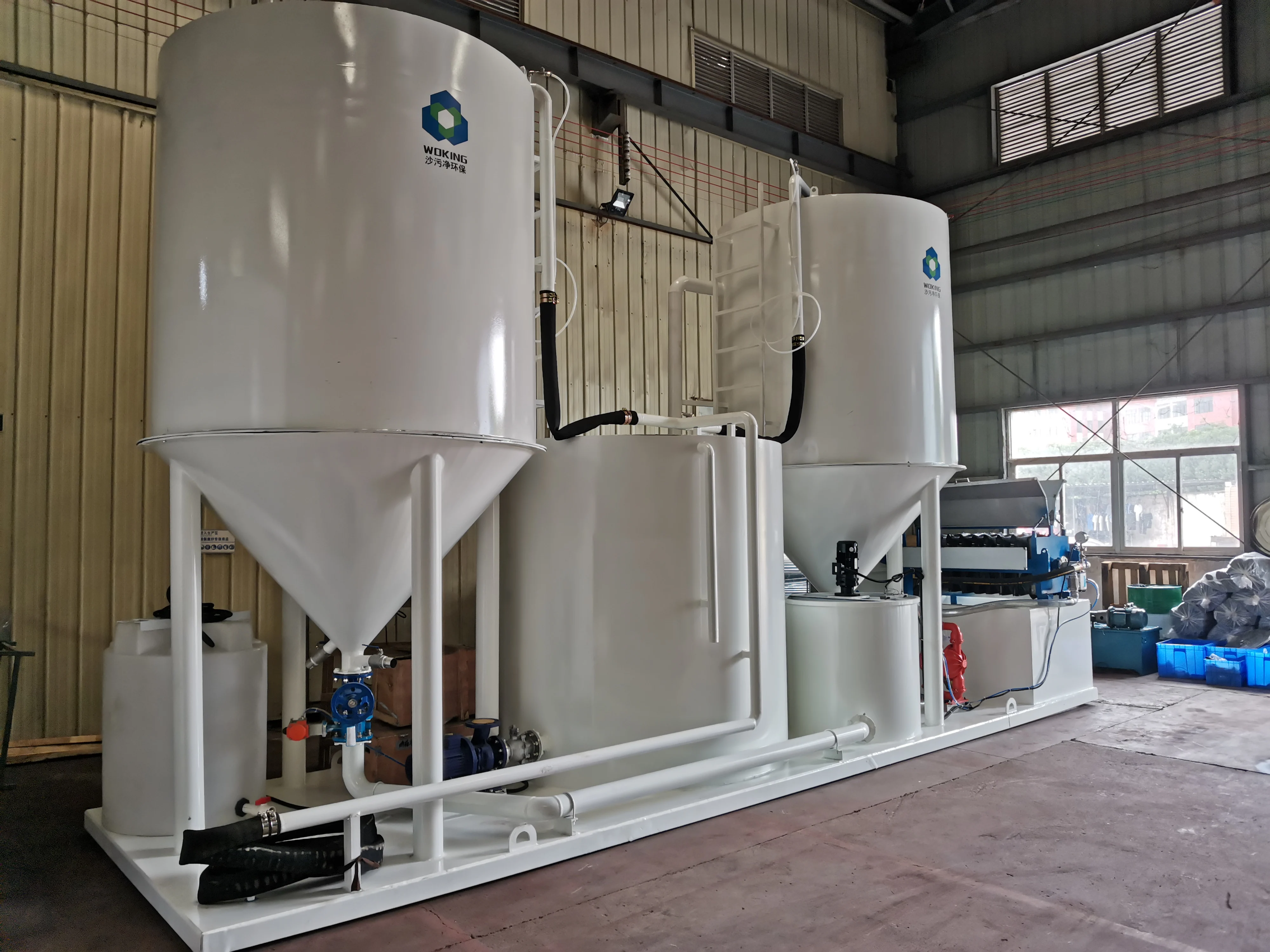 filtration system stone water recycling system for granite shop wastewater treatment plant stone