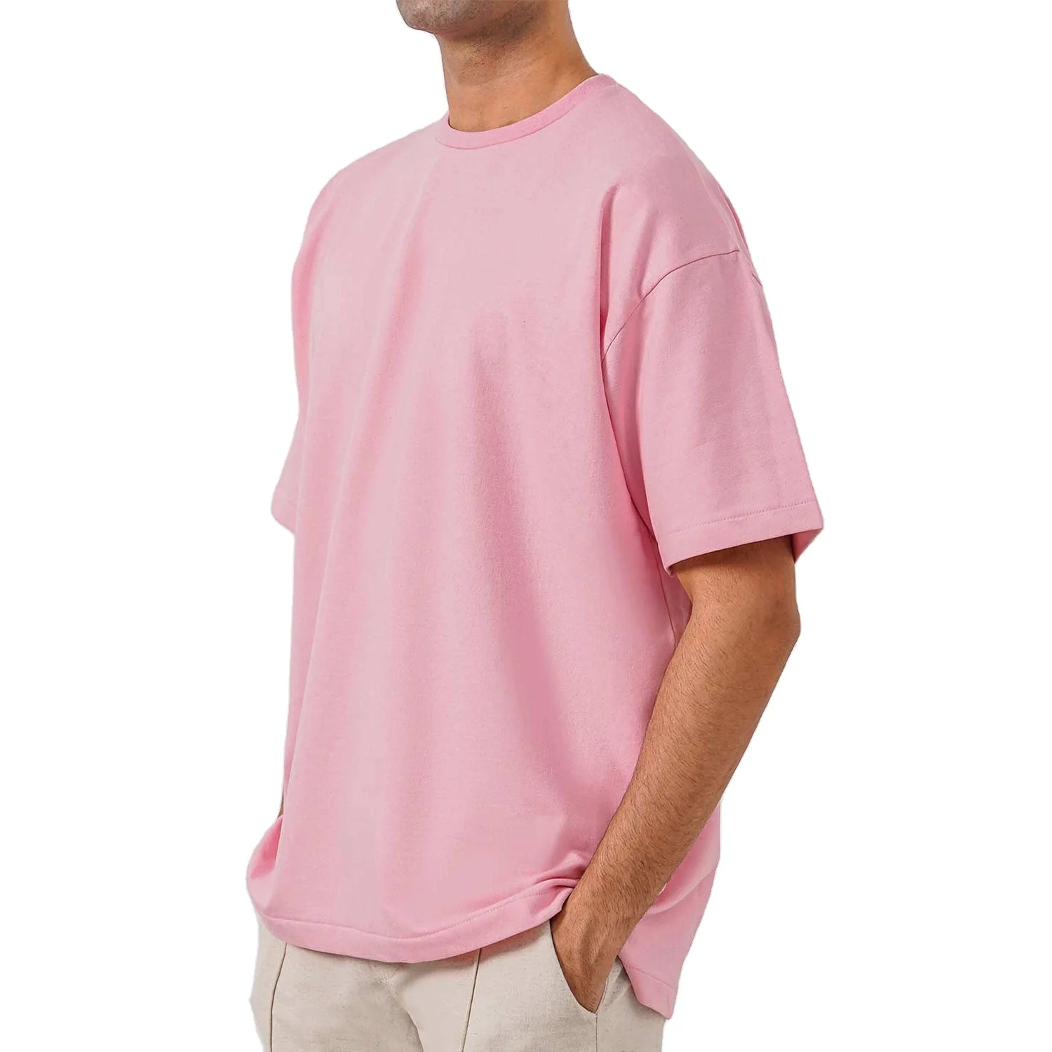 100% Cotton Oversized Heavyweight T Shirt Custom Logo Streetwear Men crew Neck TShirts For Men