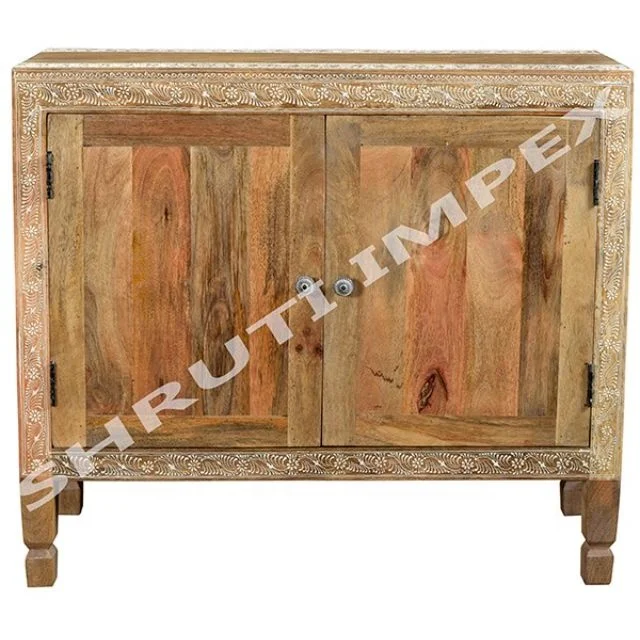 antique mango wood natural sideboard cabinet furniture