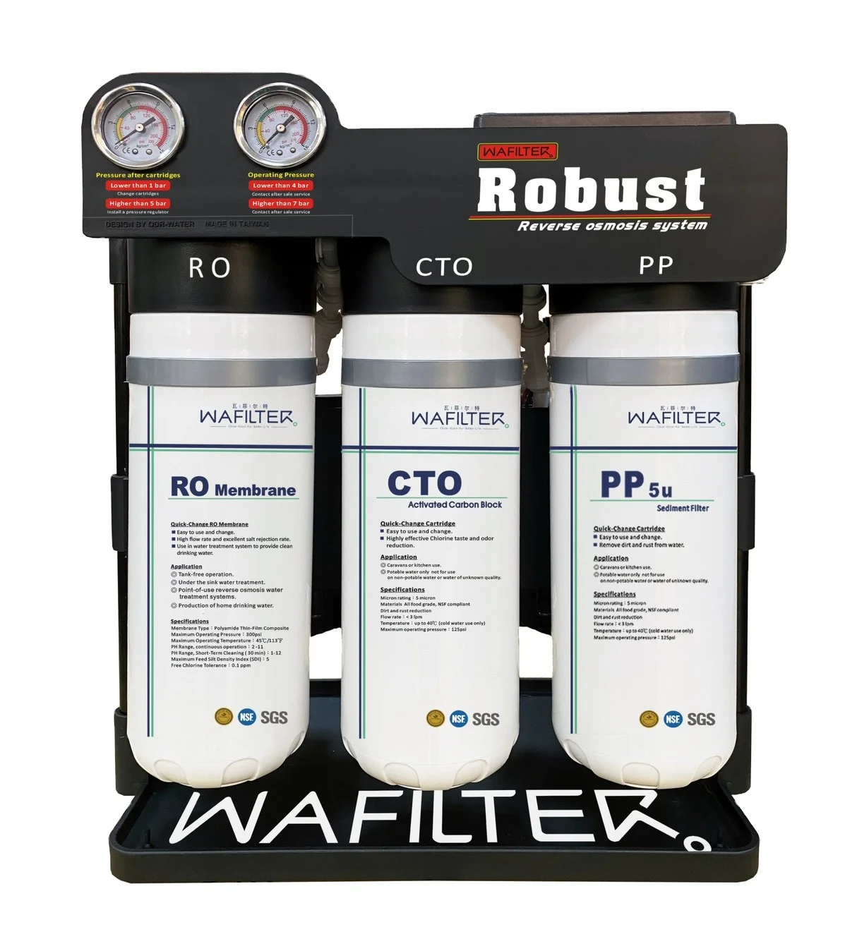 RO system  with quick change Carbon Block Sediment Filter