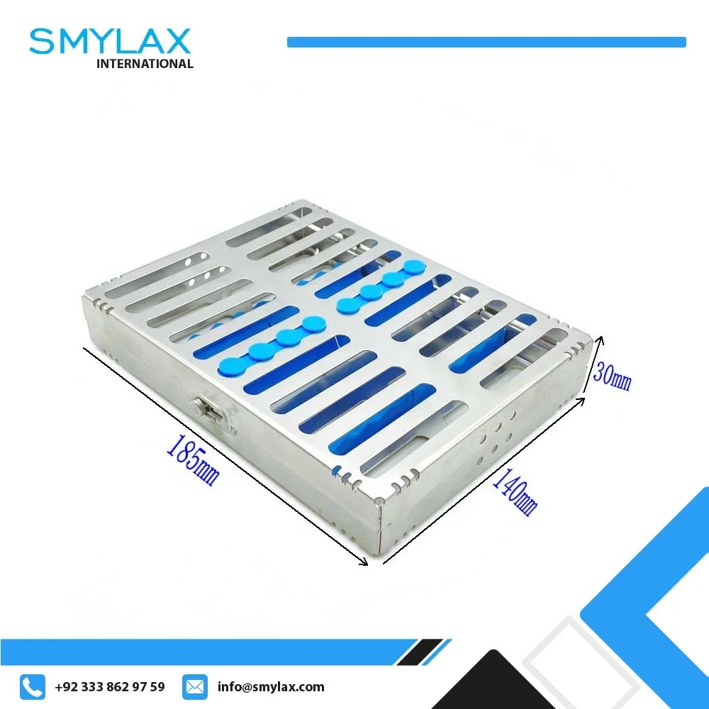 1pc Dental Sterilization Rack Surgical Autoclavable Sterilization Box Dental Cassette Disinfection Tray Dentist Tools