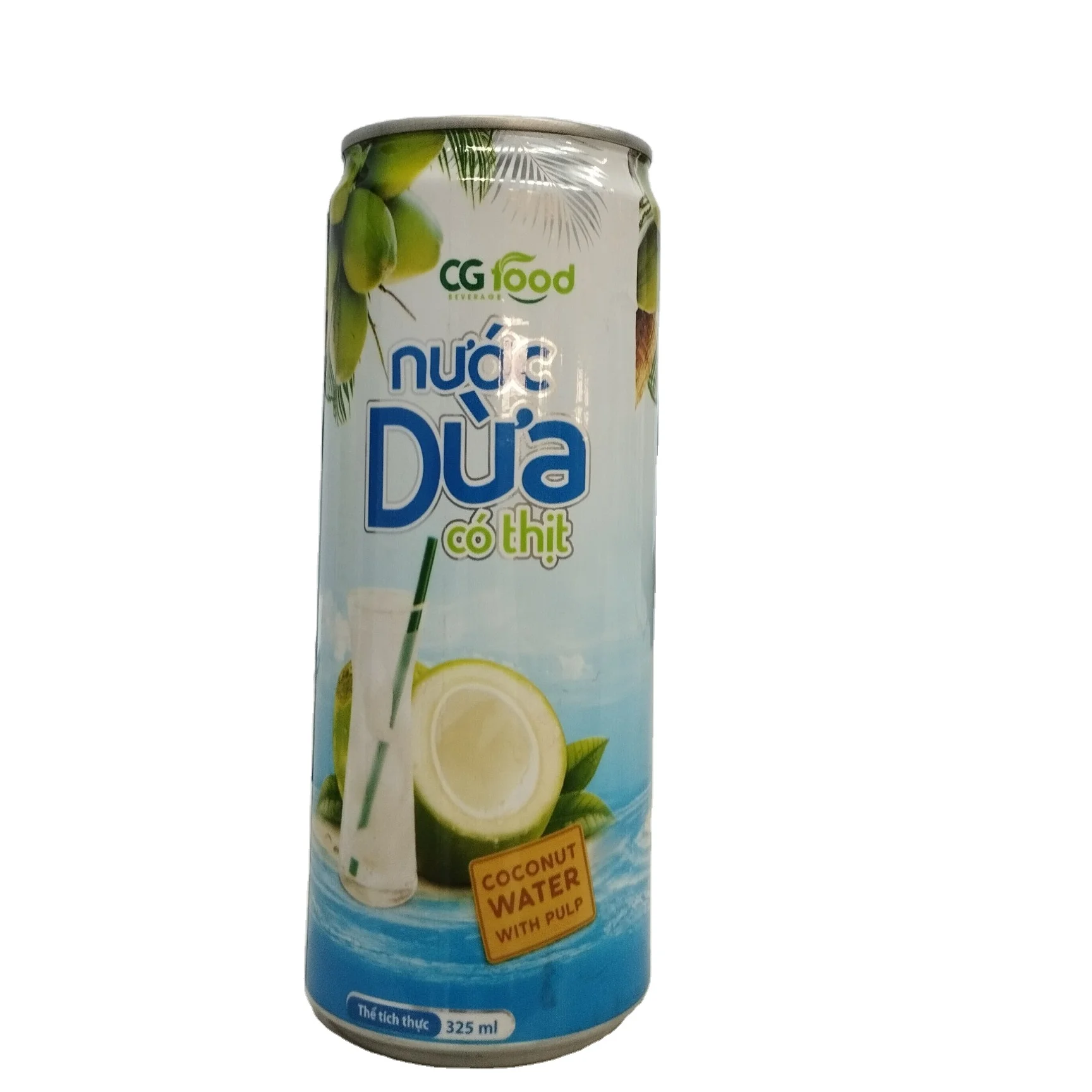 CG Carbon coconut water Coconut jelly drink Coconut water with pulp 330 ml  Wholesalers supplier OEM/ODM