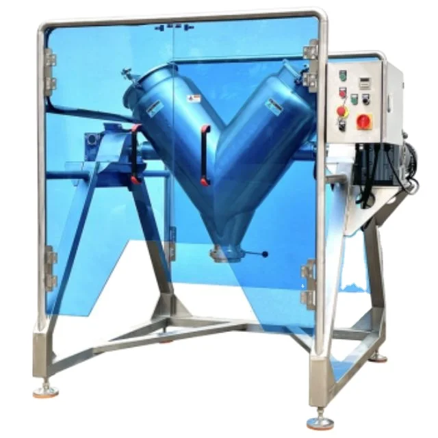 Fully Welded V Blending Talcum Cosmetic Dry Powder Mixer Machine