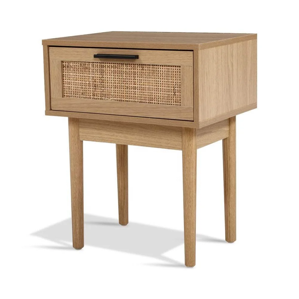 
Wholesale high end wooden cabinet combine rattan made in Vietnam 