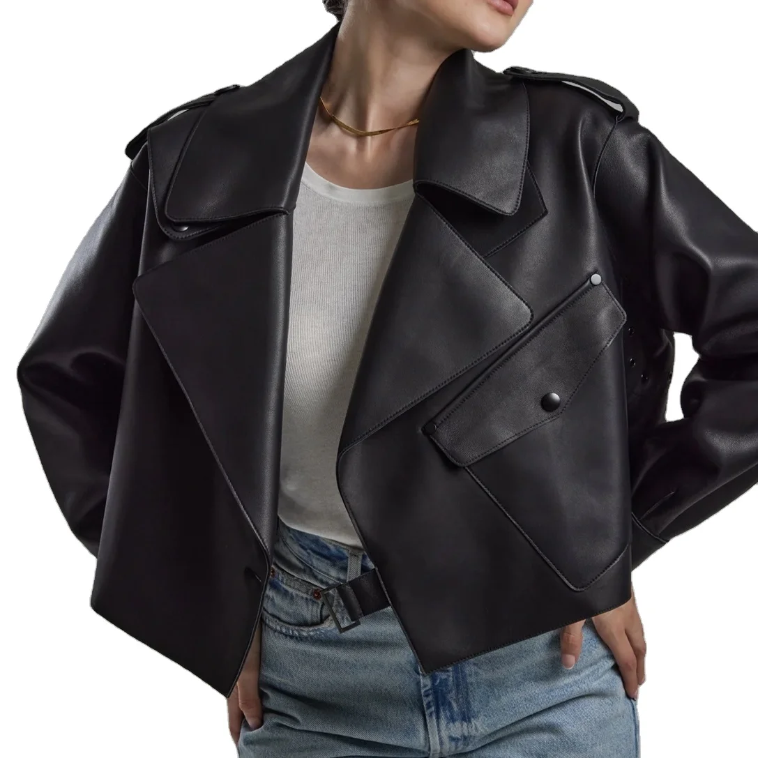 Куртка женская из натуральной кожи, 2024