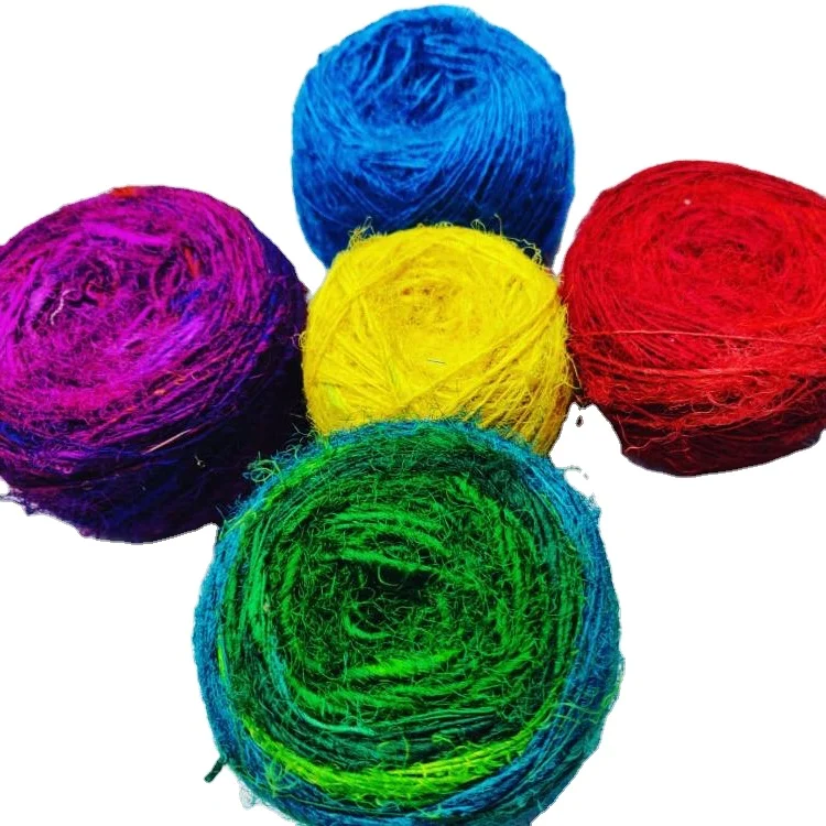 Sari silk yarn Pure Pashmina Yarn Natural Mongolian Hand Knitting Cashmere with Thread for Knit Dk Soft Baby Bag Hat Toy Sweater