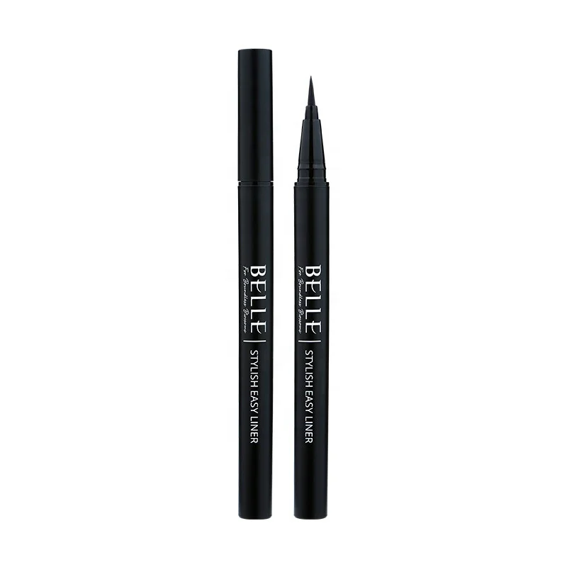 Belle Stylish eye liner for eyelash extensions made in Korea brush-pen type Matte Black No tar No pigmentation