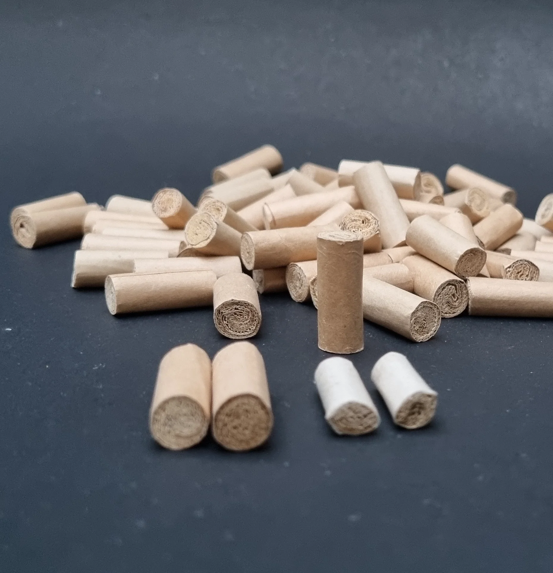 Corn husk filter tips 7 mm & 8 mm for cones  ..jpg