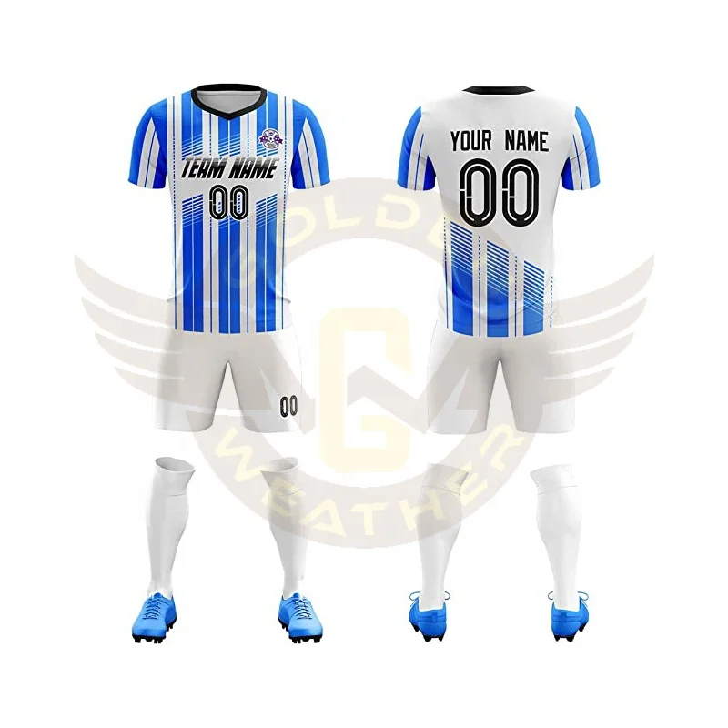 Customized High Quality Sublimation Soccer Jersey Patch Embroidered Logo Custom Polyester Soccer Football Jersey