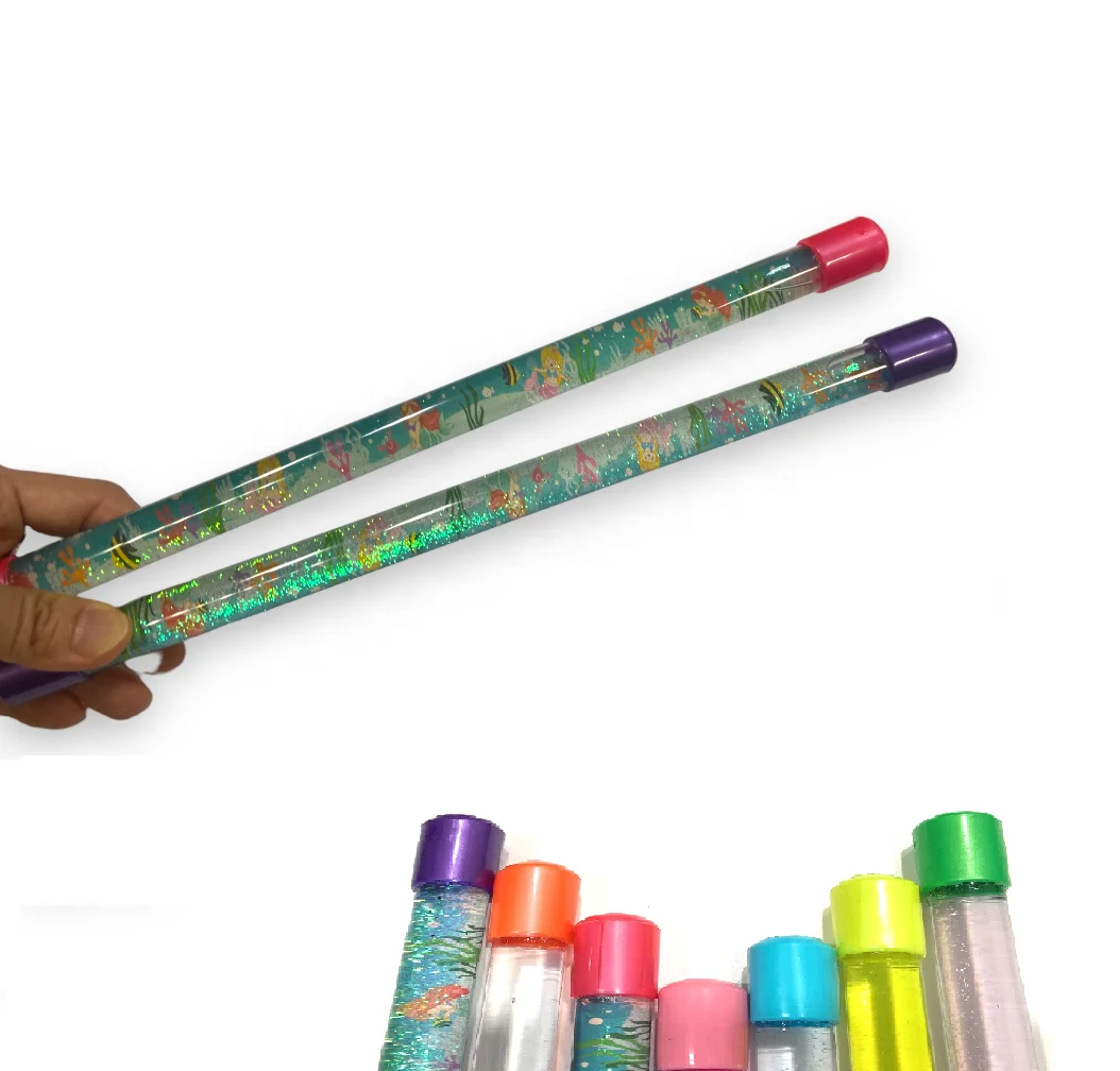 Educational Toys for Children Glitter Water Tube Sticks Play School Materials Sensory