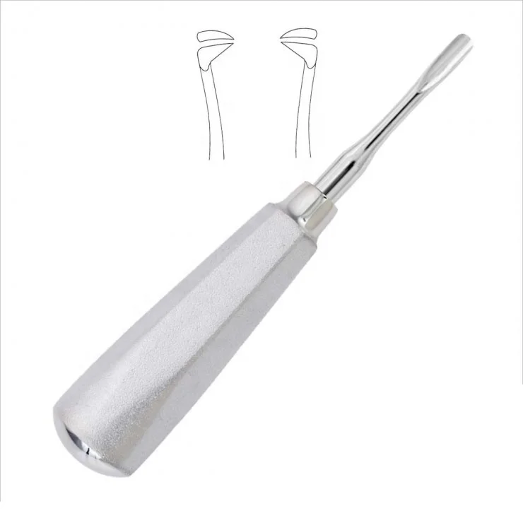 (straight) 4.5mm Dental Root Elevators-tooth Extraction Elevator Silver Durable PK Manual Customized Size Customer Request 50pcs