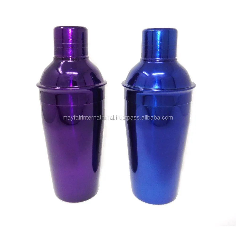 Wholesale Cheap Price Hot Selling Stainless Steel Best Quality Cocktail Martini Drink Shaker Mixer Set With Color