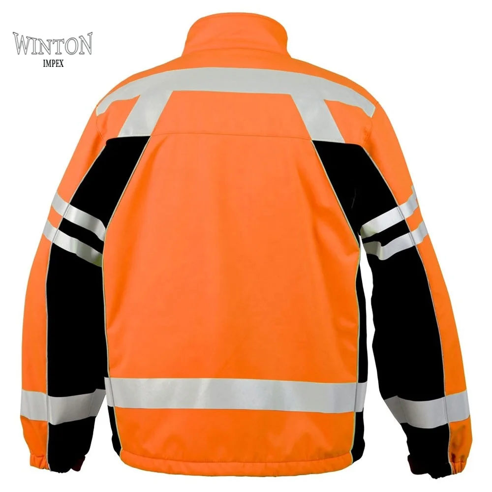 2021 Latest Reflective Vest Jacket Strip Fabric Construction Security Safety Vest High Visibility Work Reflective Clothing