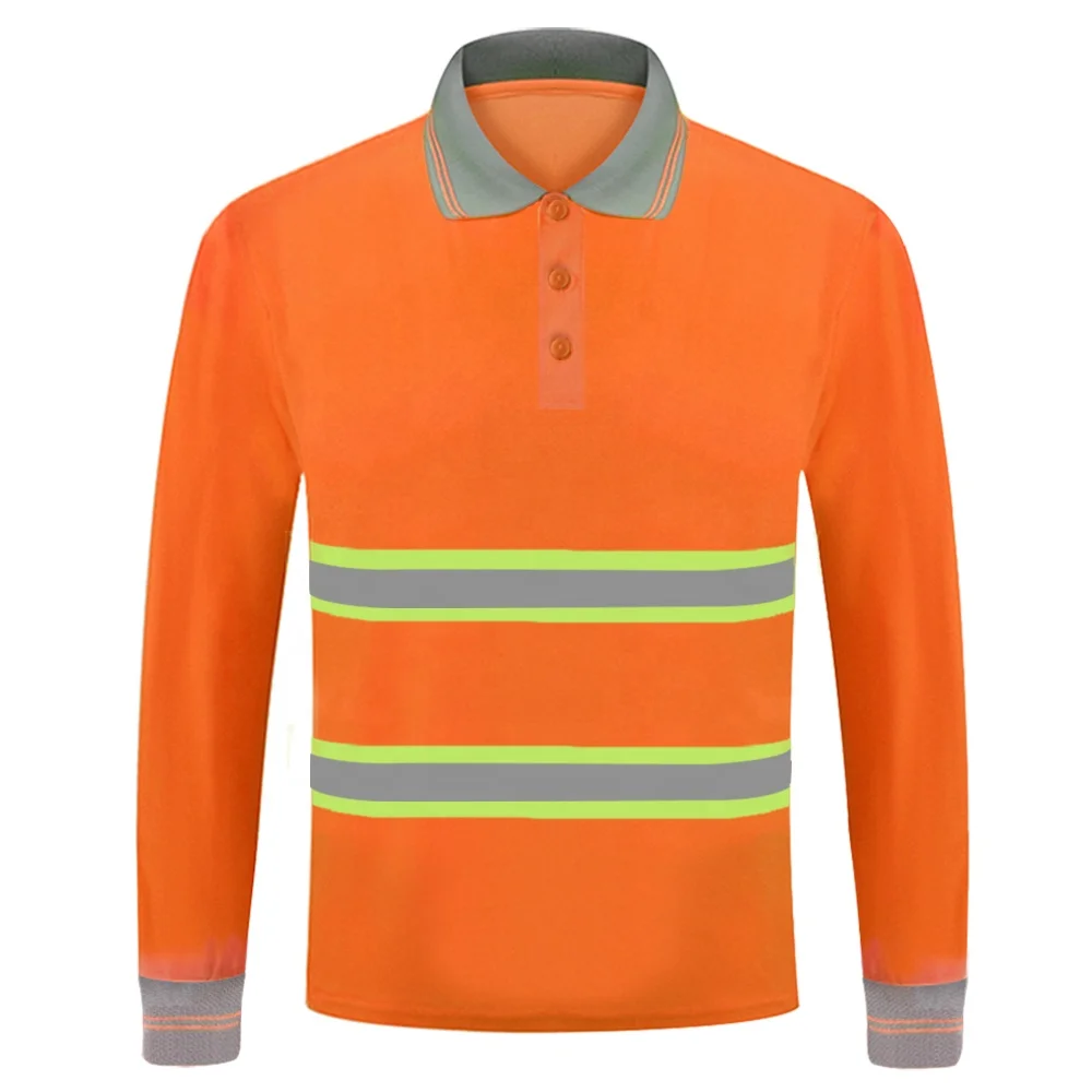 Safety Reflective Working T Shirt Work Wear For Men polo collar  Work Overalls Western Fire Resistant