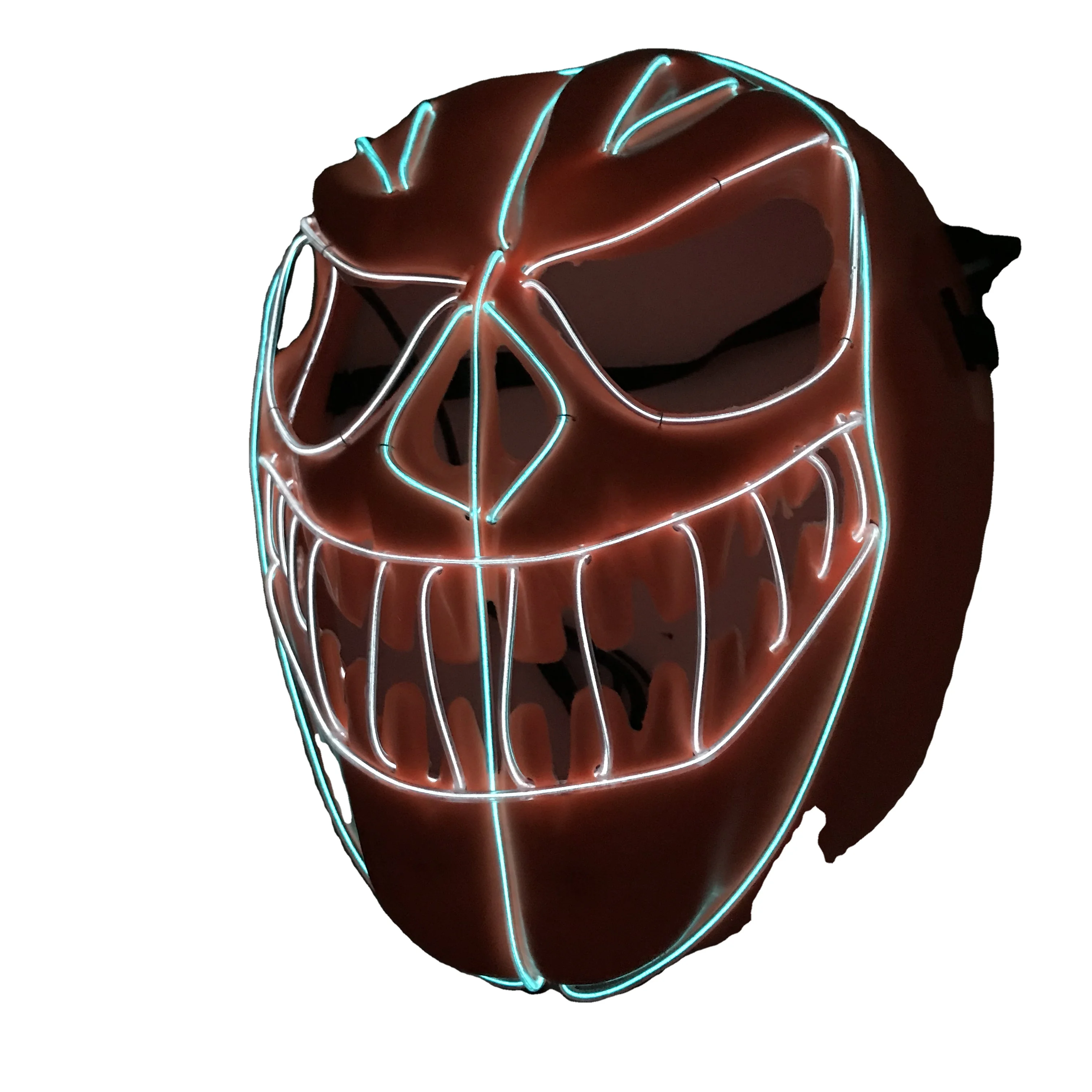 Светодиодная светящаяся маска, светящаяся крутая маска для вечеринки на Рождество, Хэллоуин, косплей, Маскарад