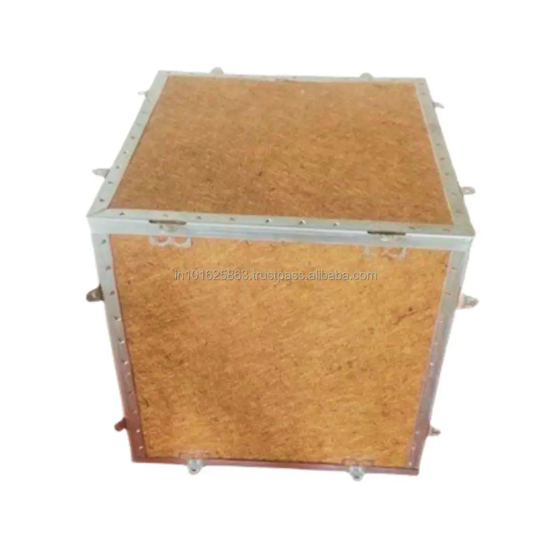 Eco-Friendly 100% Natural Coir Wood Corrugated Packing Box Termite-Free Matte Finish with Custom Logo for Underwear Shop Use
