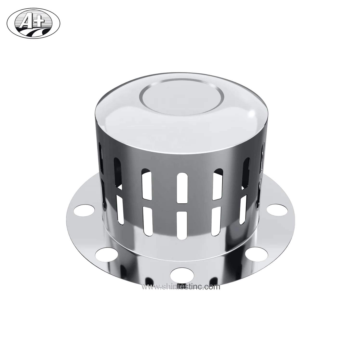 195AC-A_EU 19.5 T304 Stainless Steel Truck/Bus Rear Axle Cover cap One-Piece Design