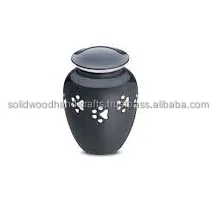Handmade Brass Pet Cremation Urns Memorial Cat Dog Pet Urns For Ashes customized wholesale pet urns