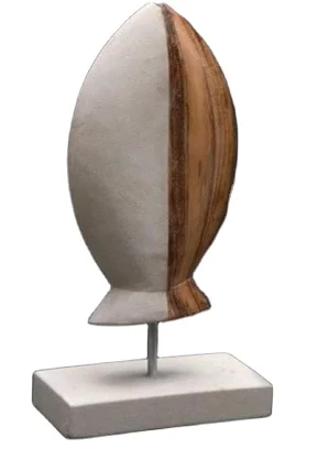 Modern Style Premium Quality Home Decorative puzzle Curved pizzle paper weight Marble Base For Table Top Decoration Usage