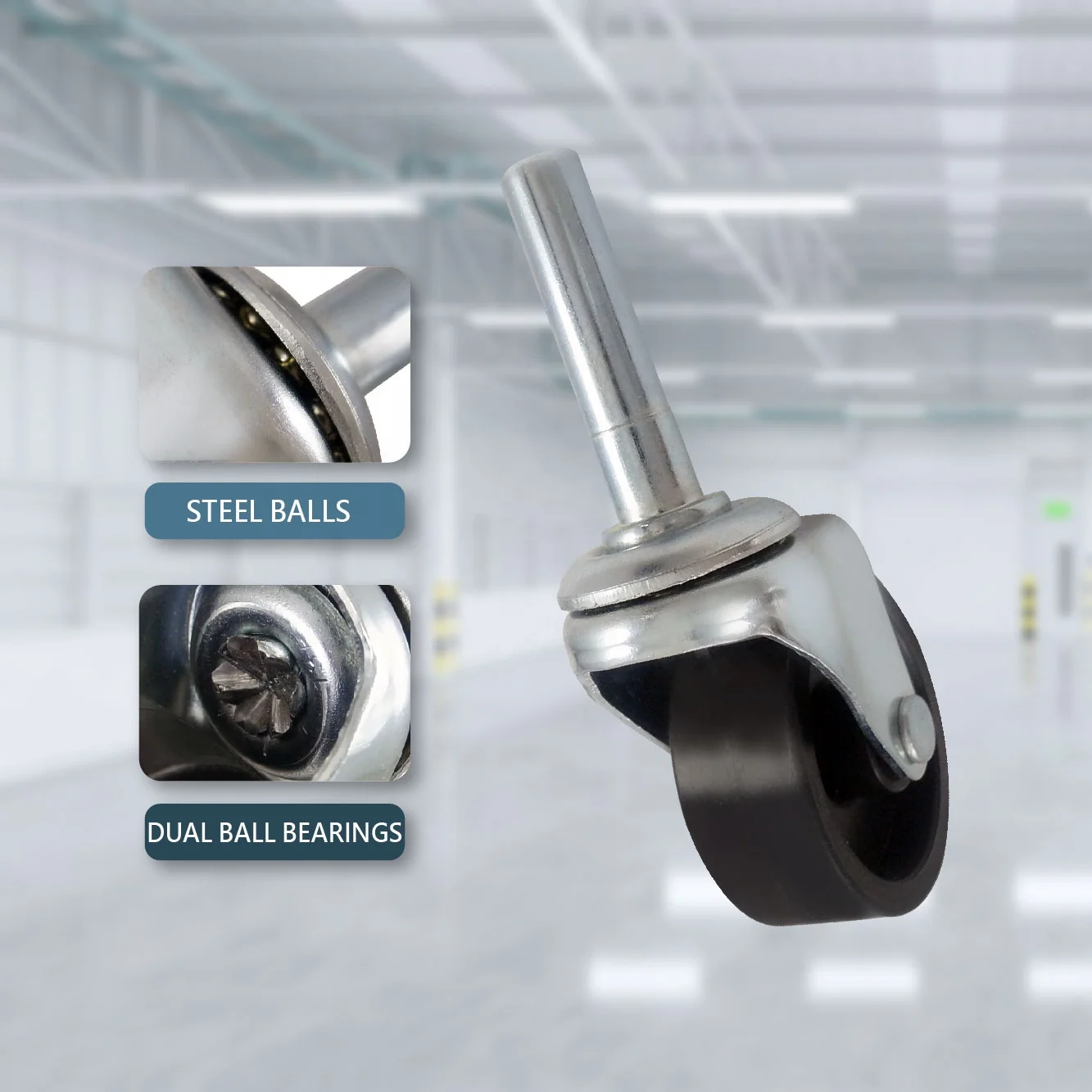 2 Inch PVC Caster Wheels Toy Car Caster Wheels