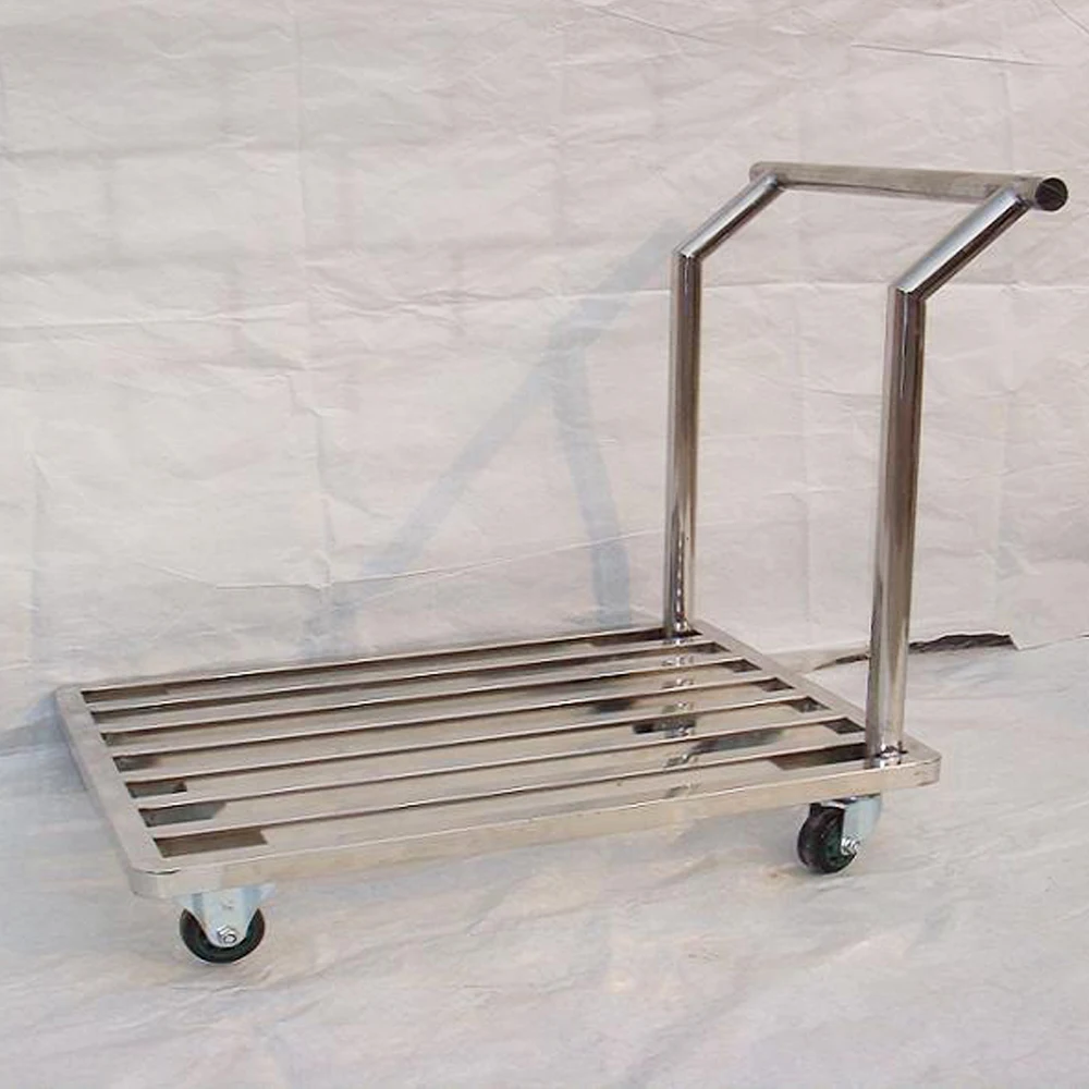 Factory Customized 304 stainless steel Trolley With Cheap Price Sale 400kg 102x60x98cm