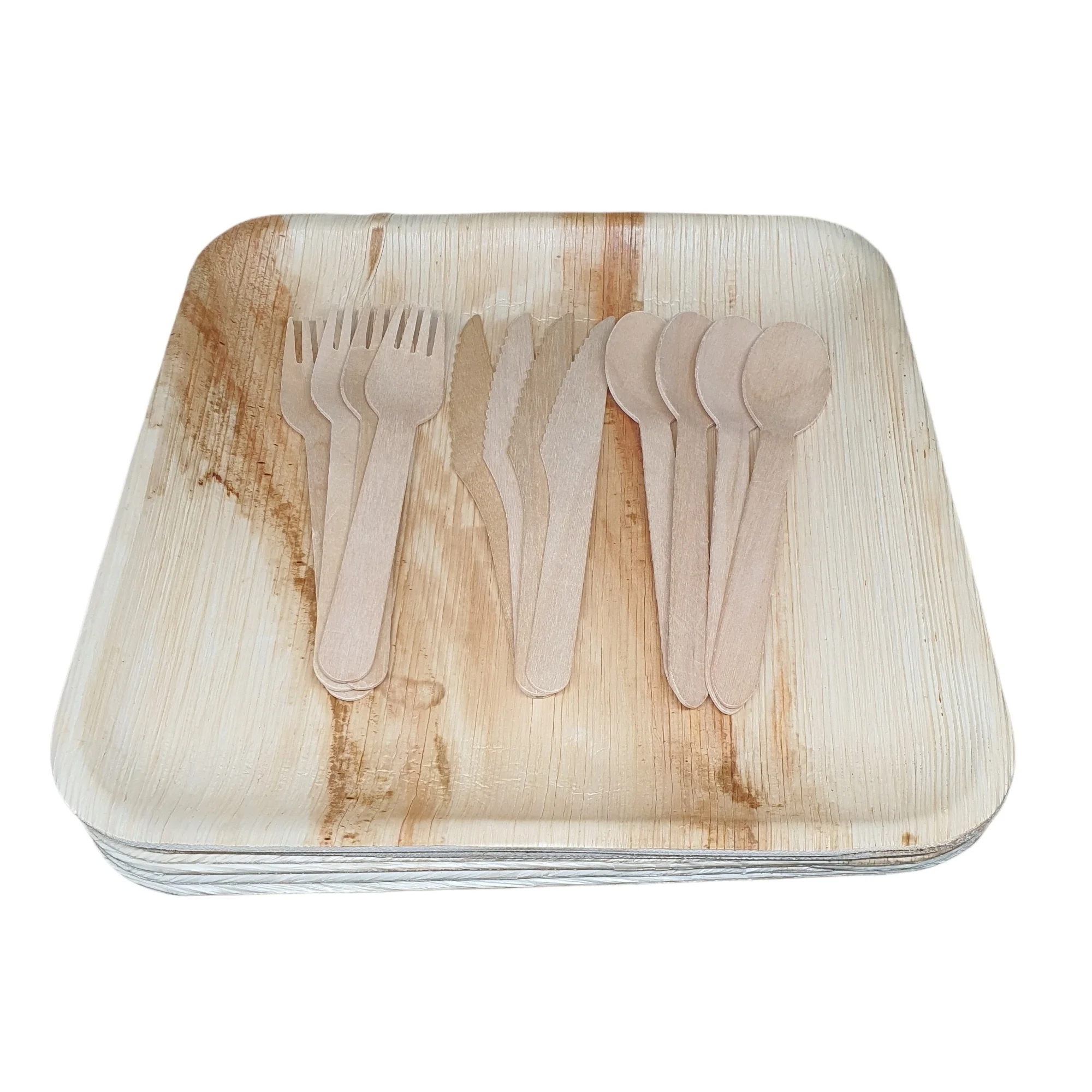 Vietnam Factory Disposable Plate Palm Leaf Plate Decorative Disposable Plates Big Selling Amazon Tray