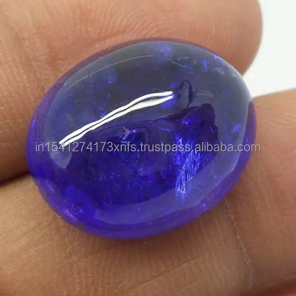 Tanzanite Oval Cabochon Natural Stone Smooth Oval Free Shape and Size Loose Natural Gemstone Tanzanian Stone Dark Blue Tanzanite