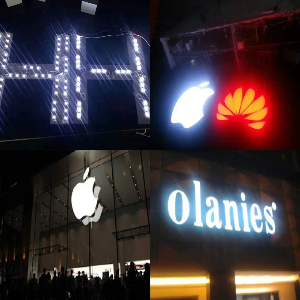 china 12v 3 light sign lens 1.5w modulo de led mini smd led modul injection 2835 led modules