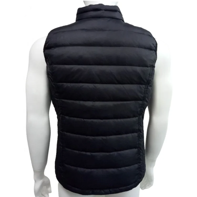 Winter Unisex Washable Lightweight USB Electric Heated Down Vest With 3 Heating Levels