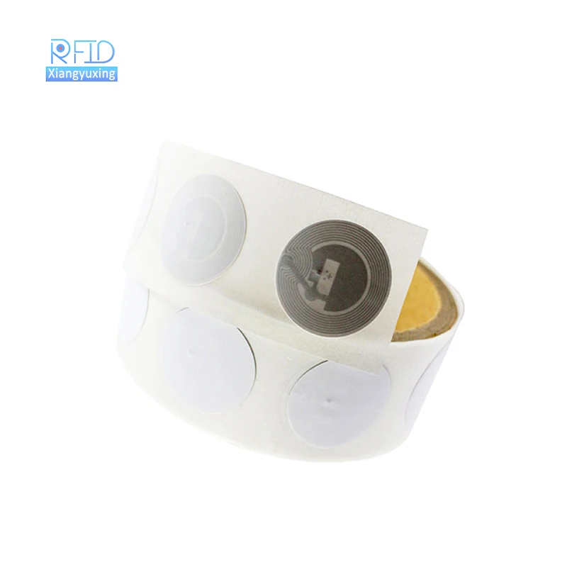 13.56Mhz NFC Stickers Blank White Tags Adhesive Programmable 144/504/888/1000 Bytes