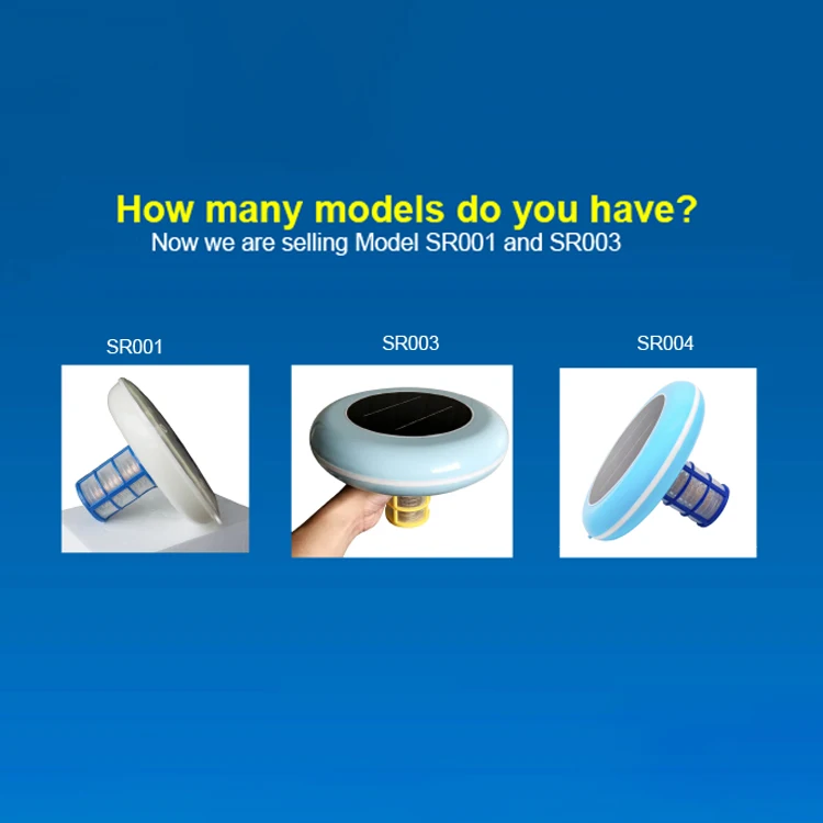 Competitive Price Swimming Pool Water Filter Solar Ionizer Cleaner for Water Park