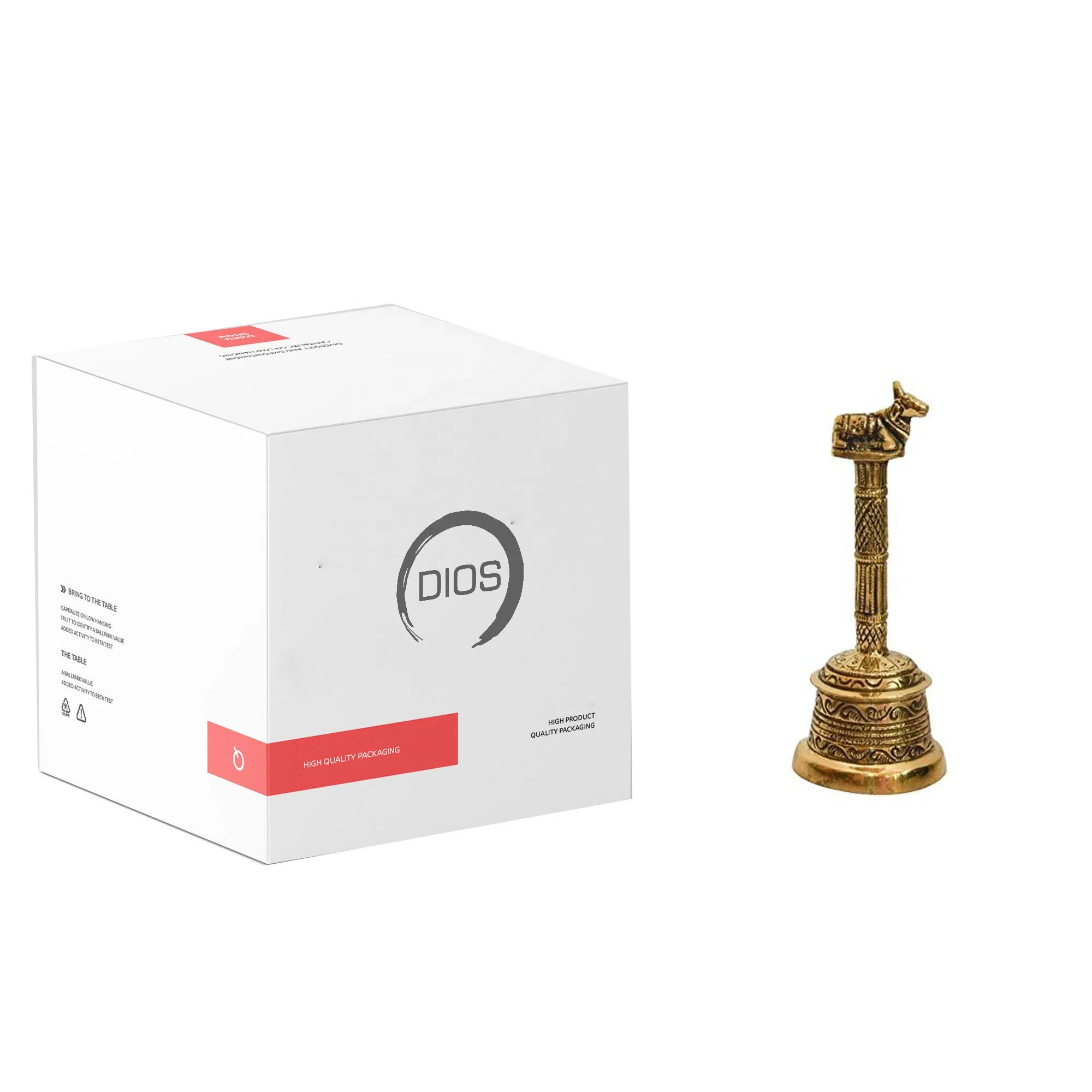 Top quality durable new brass Hand bell With new design handle new Look Metal Peon Bell For Office In Wholesale Price