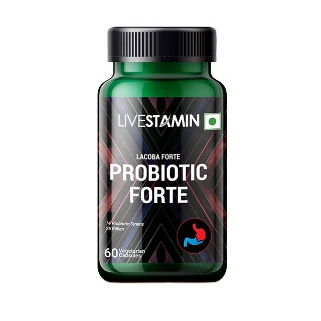 Probiotic capsules  25 Billion CFU Per Capsule 14 Probiotic Strains Lactobacillus Gut Health Supplement Private Label GMP ISO
