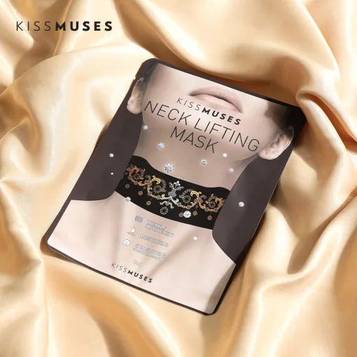 KISSMUSES Neck Lifting Mask Premium Korean Cotton Sheet Mask Hyaluronic Acid Neck Lifting Mask