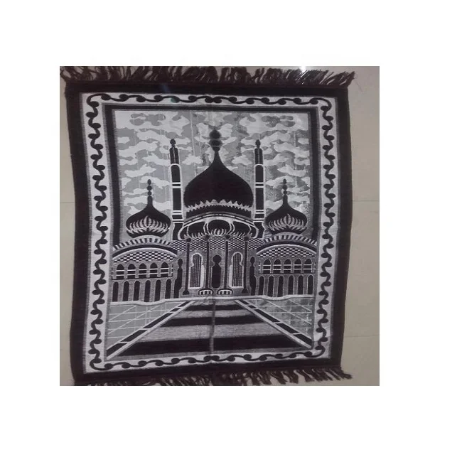 High Impact Ethnic Mat Wholesale Custom Design Prayer Mat Ethnic Muslim Prayer Rug from India Ideal Janamaz