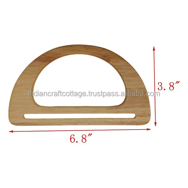 Hot selling 2021 Wooden Bag Handle with fine quality/Handle wooden for bag by INDIAN CRAFT COTTAGE