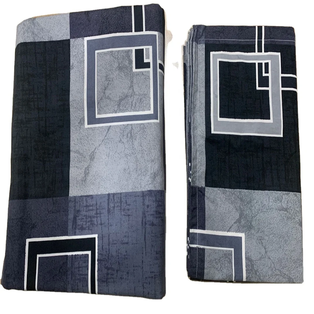 Grade Quality Material Pillow Case Bed Cover Printed Double Bed Sheet and Pillow Cover Set