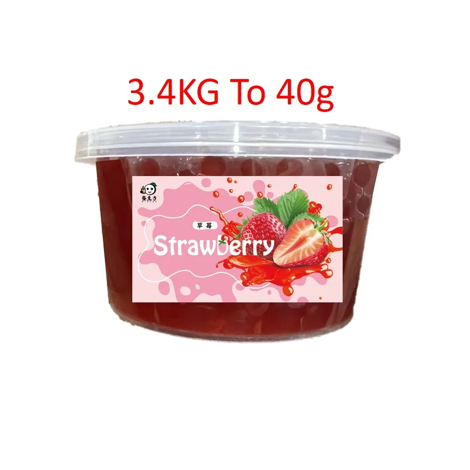 3.2KG 450G 100G Honeydew Fruit Popping Boba Balls