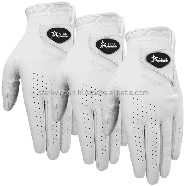 Grace White golf gloves customizable