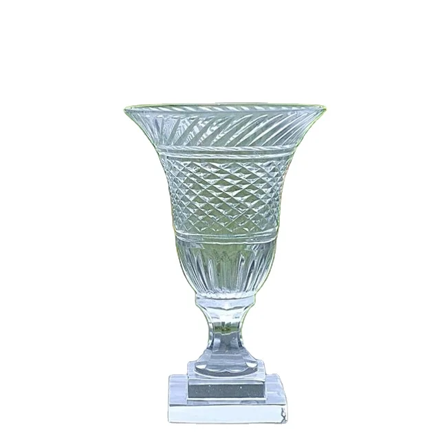 TALL GLASS VASE FOR MODERN INTERIOR HOME AND GARDEN DECORATION / FLOWER GLASS VASE FOR LUXURY HOME DECORATION WITH CUSTOM LOGO