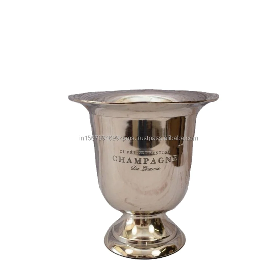 Cast Aluminium Champagne Bottle Stand Portable Good Quality Metal Ice Bucket and Wine Cooler in Antler Style