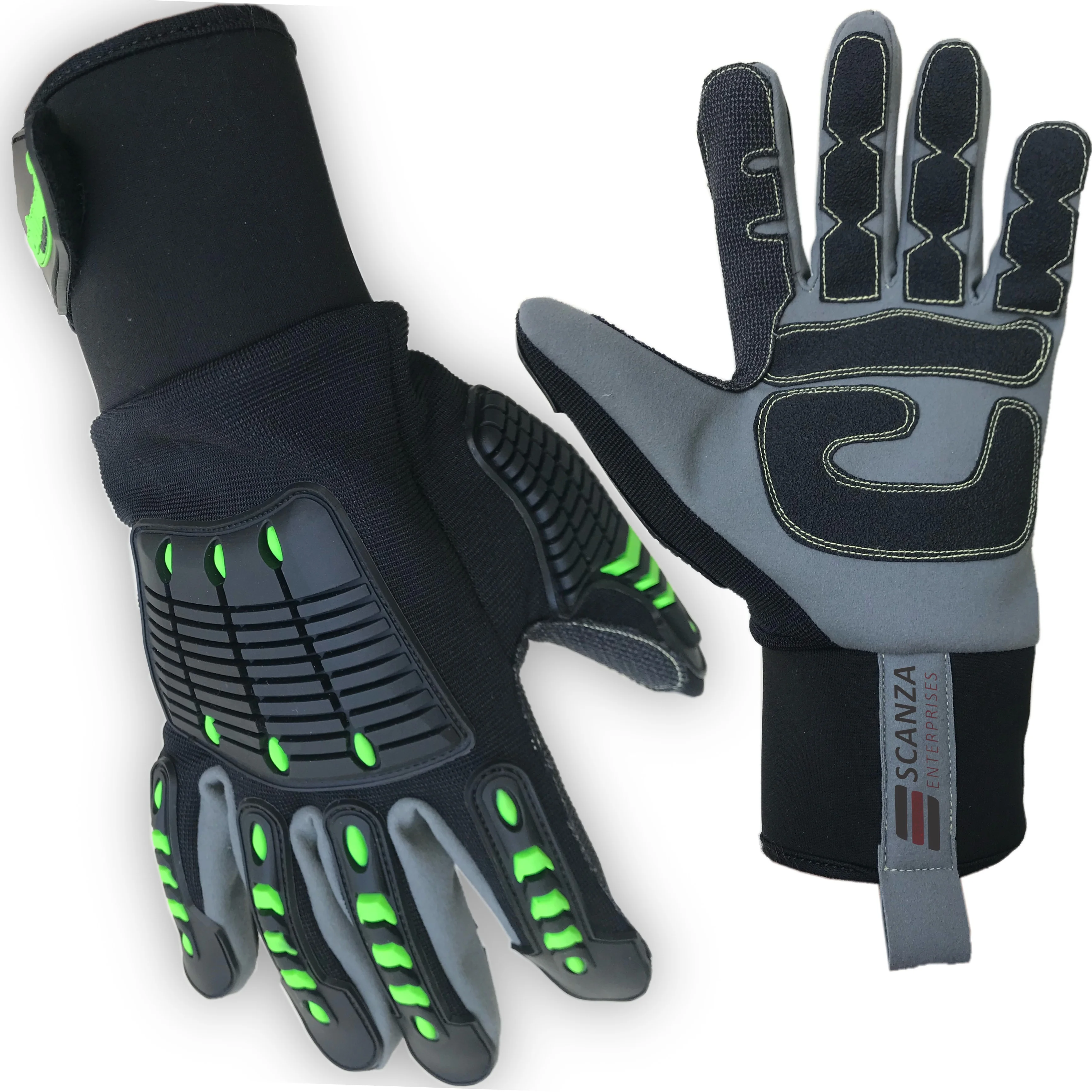 Custom Design Wholesale TPR Anti Impact Construction Hand Protection Gloves Anti Impact Resistant Mechanic Work Gloves