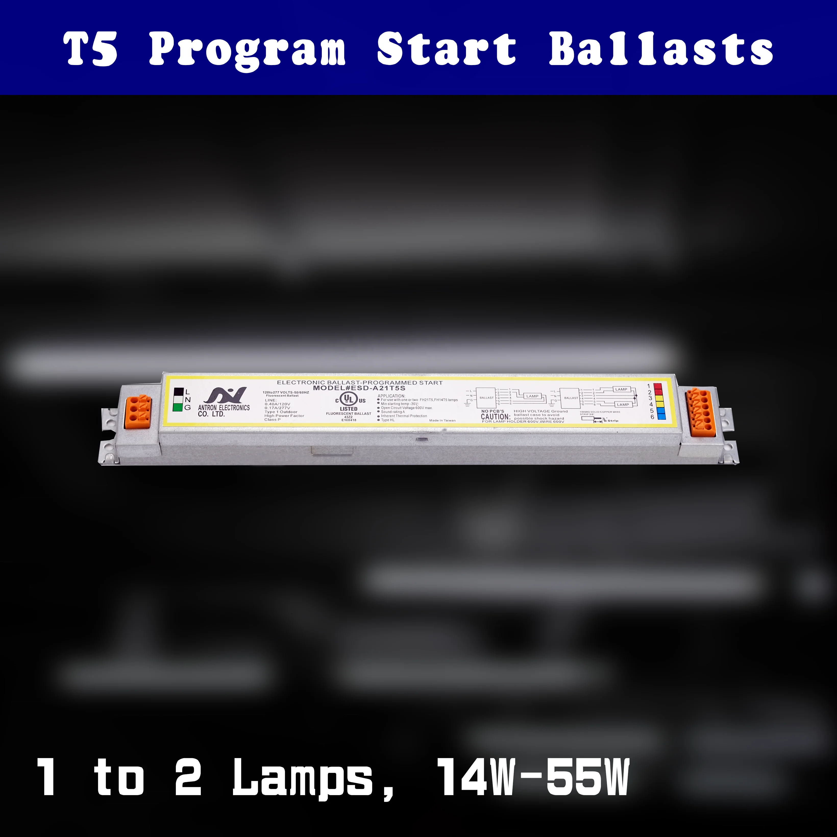  Лучший балласт UL 2x35 Вт T5 проверенный энергией