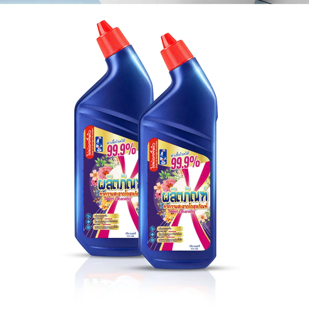 AJYF OEM toilet bowl cleaner liquid blue bathroom toilet cleaning liquid detergent 500ml