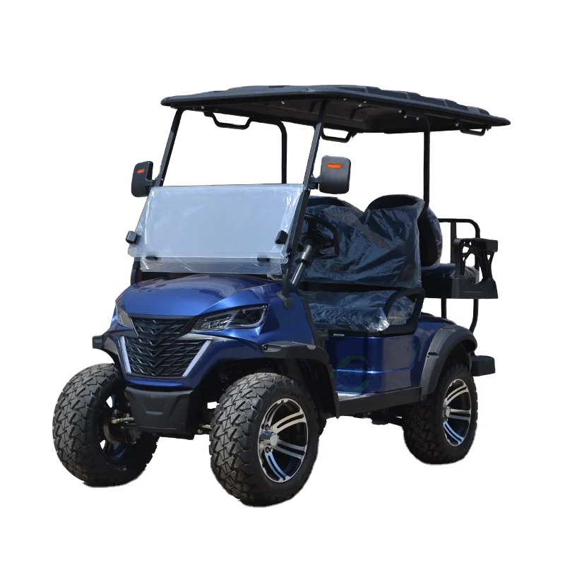 2024 Hot Selling  48V Customized 4 Seater Side by Side 4*4 UTV Electric Golf Buggy Cart with Legal Lithium Battery
