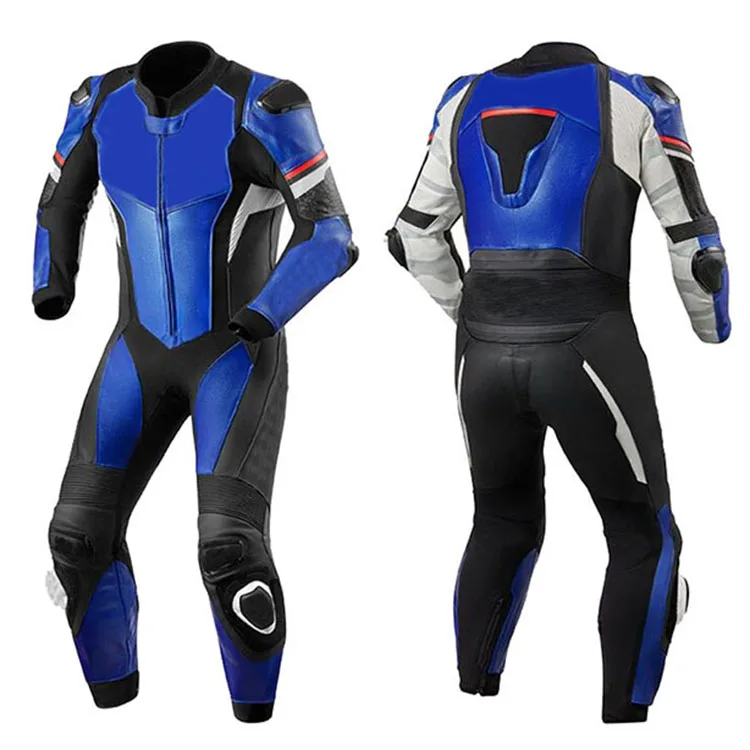 Moto gp racing suit motorbike racing suit protective in leather breathable sports wears with custom logo one piece suit