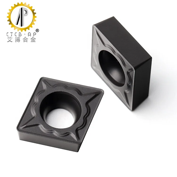 For M Type Materials Processing CCMT09T304-TM Tungsten CNC Carbide Inserts With CVD Coated Internal Turning Tools