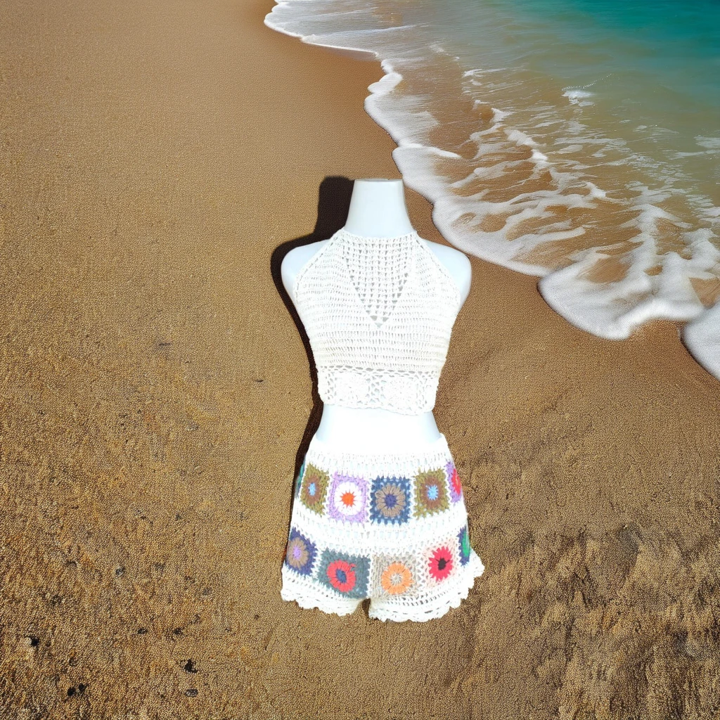 Handmade Crochet Dress for Adults Summer Silk and Rayon Custom Design Welcome Different Models and Designs From Bali