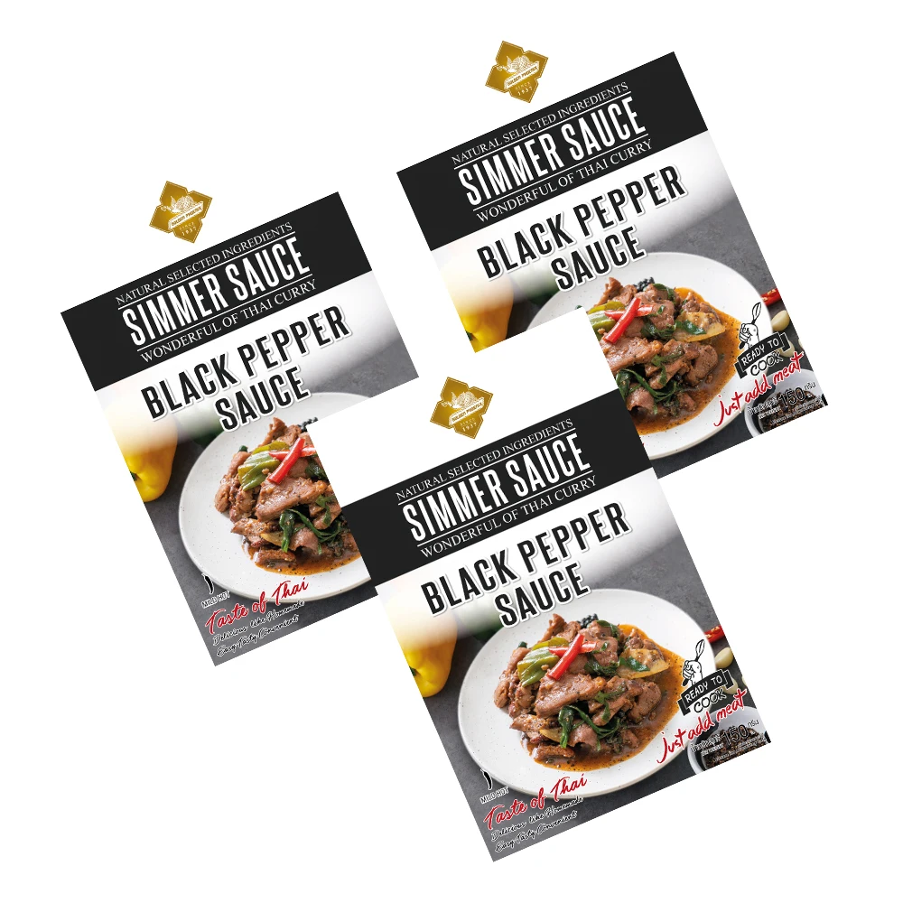 Top seller Simmer Sauce - Black Pepper Sauce 150g Best product from Thailand