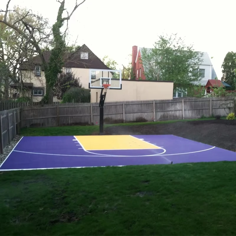 Nonslip Portable Outdoor Soundproof pp Interlocking 3x3 Basketball Flooring